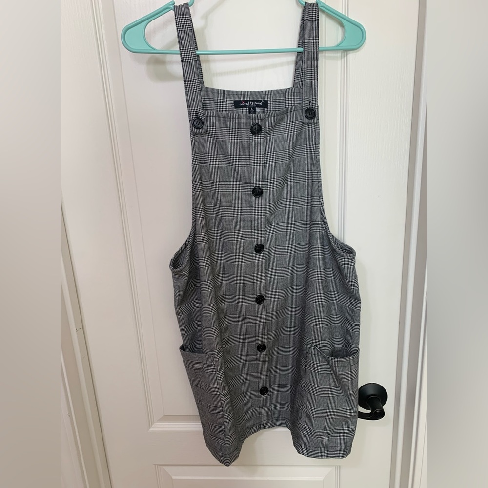 Mixed Threads Plaid jumper dress